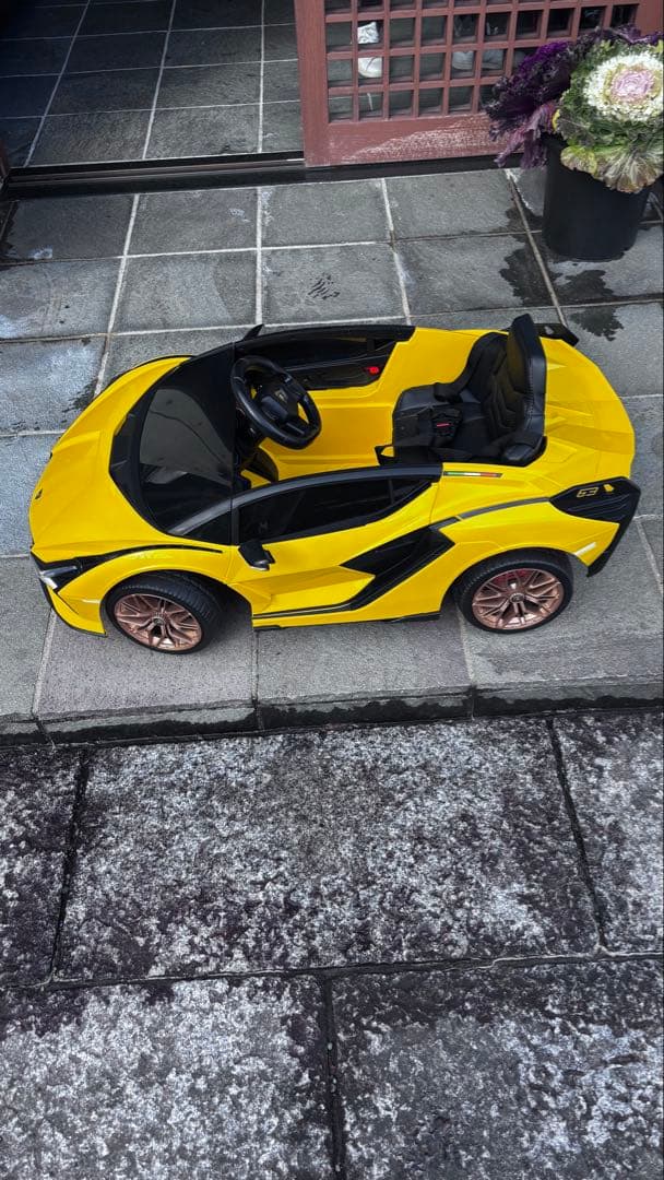 Lamborghini Sian イエローのオープンカー型ミニカー Lamborghini（ランボルギーニ） シアン FKP 37 ミニカー 全4色 1/18