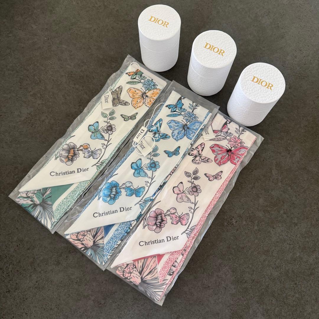 Dior ビューティ ノベルティ ミッツァ スカーフ ディオール ブルー