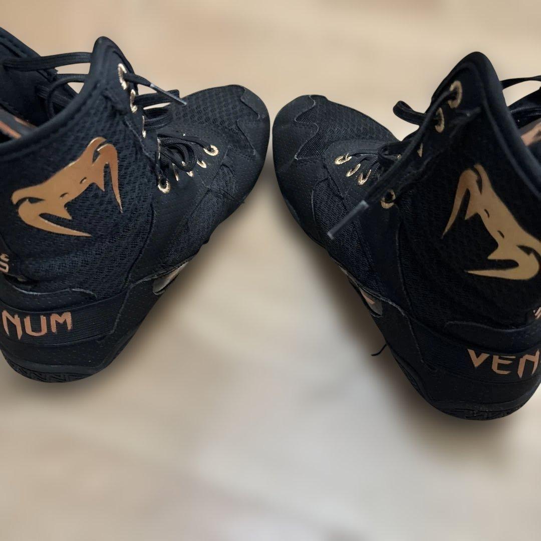 Venum ボクシングシューズ ブラック/ゴールド 26.5センチ - メルカリ