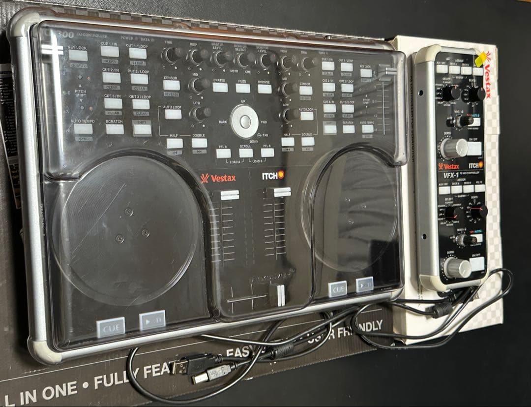 Vestax VCI-300 ,VFX-1,専用カバー 完動品 Vestax VCI-300mk2 & VFX-1 serato DJ