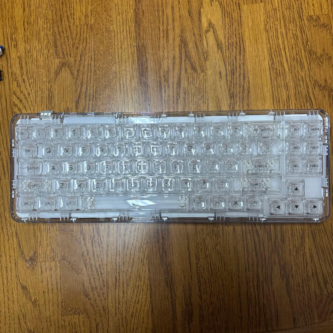 YUNZII X71 ホワイト Amazon.com: YUNZII X71 Wireless Hot Swappable Transparent