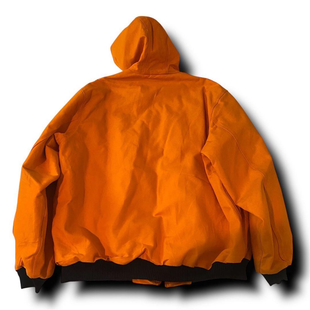 激レア90s USA製carhartt カーハートオレンジアクティブジャケット