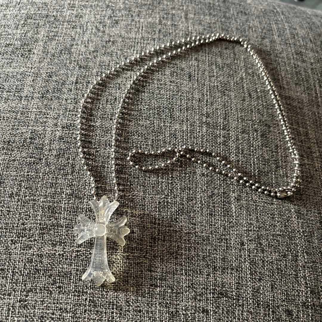 クロムハーツ シリコンラバーCH クロスネックレス ボールチェーン