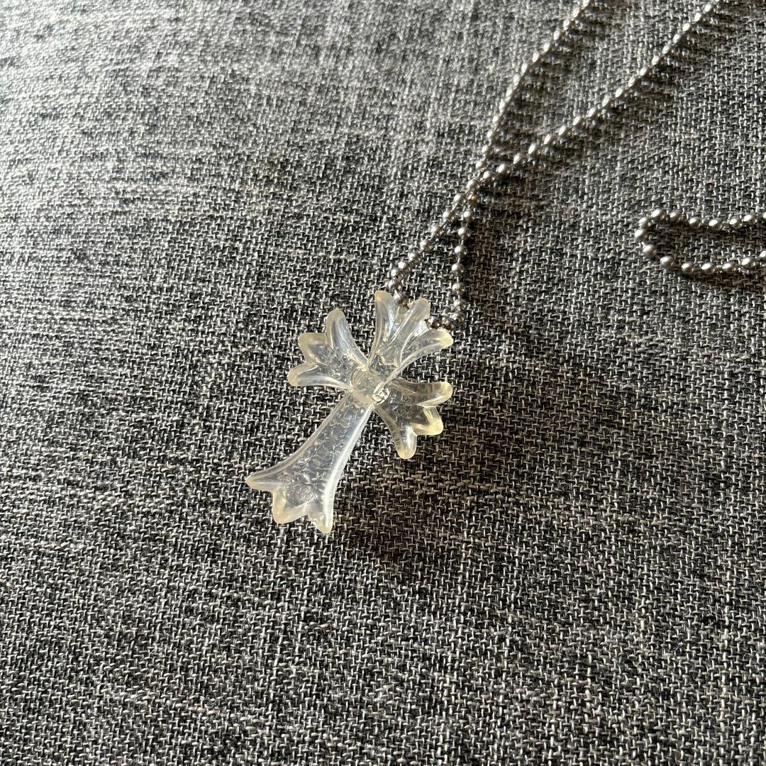 クロムハーツ シリコンラバーCH クロスネックレス ボールチェーン