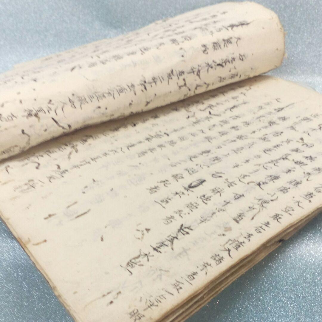 阿波國蔵出江戸時代文政年間直筆漢方医学古文書凄まじい虫喰い残骸ジャンク扱い当時物