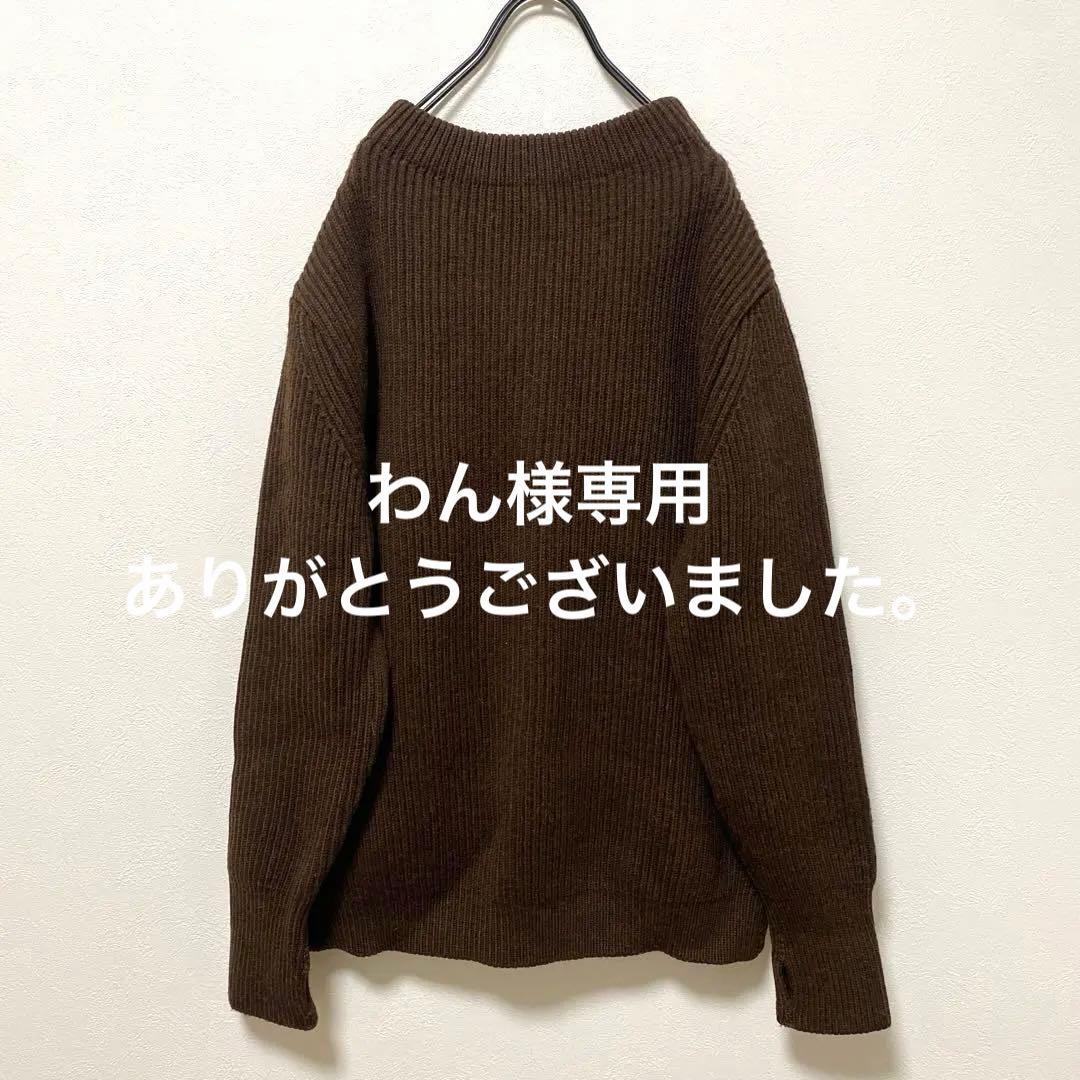 ANDERSEN-ANDERSEN クルーネックセーター L Andersen-Andersen（アンデルセンアンデルセン） THE NAVY CREWNECK ザ