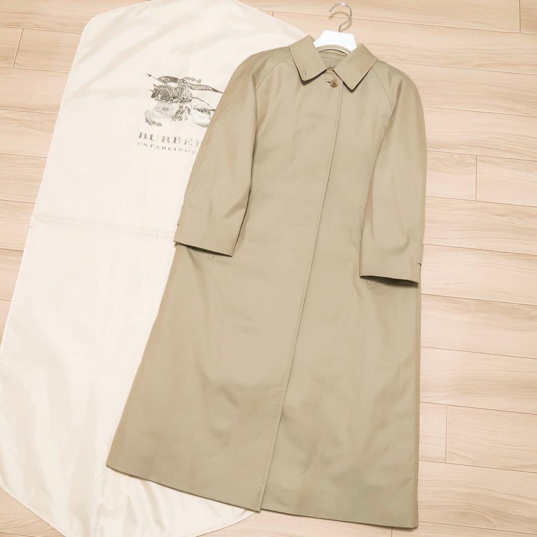 極上 ビンテージ バーバリー ステンカラーコート ライナー付 BURBERRY
