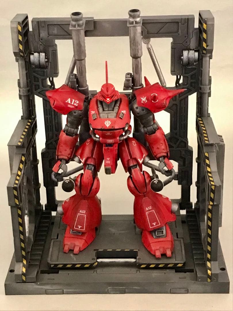 ガンプラ1/144赤いケンプファーHGモノアイLEDマグネット独立点灯