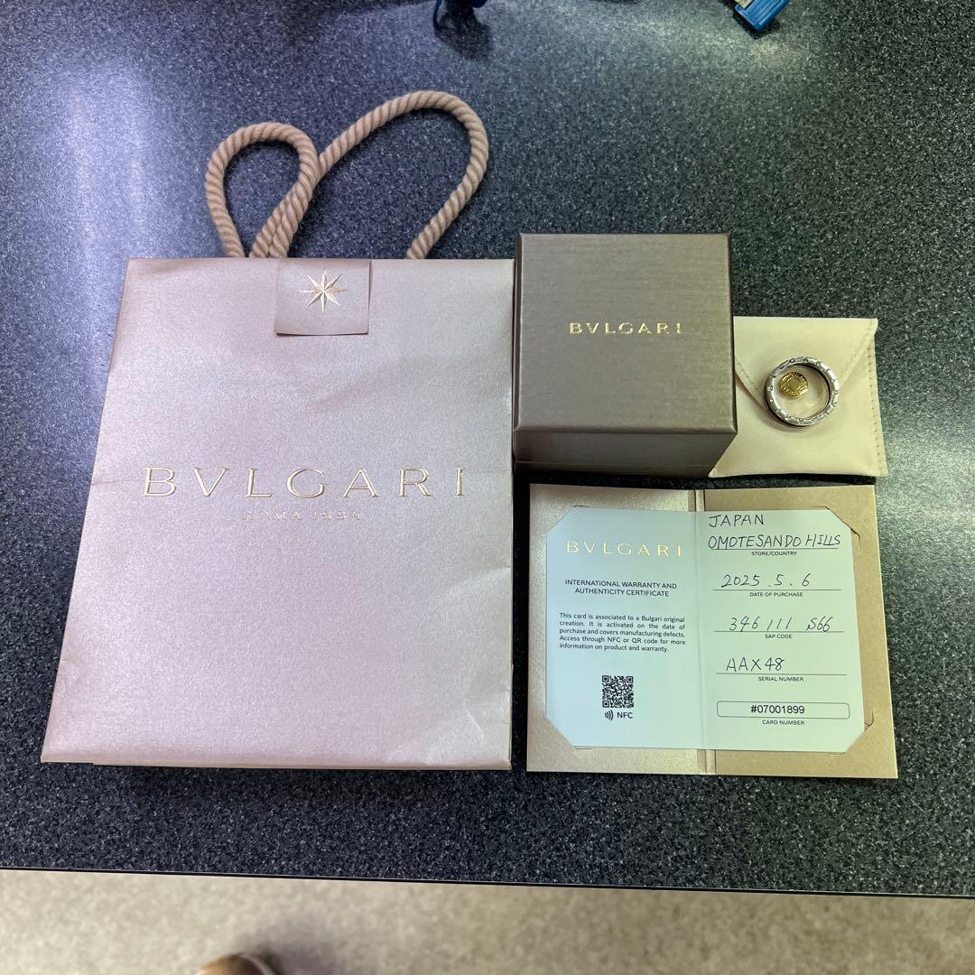 表参道ヒルズ購入　ブルガリシルバーリング　保証書、領収書付 楽天市場】ブルガリ BVLGARI ブルガリブルガリ 1Pダイヤ リング 350511
