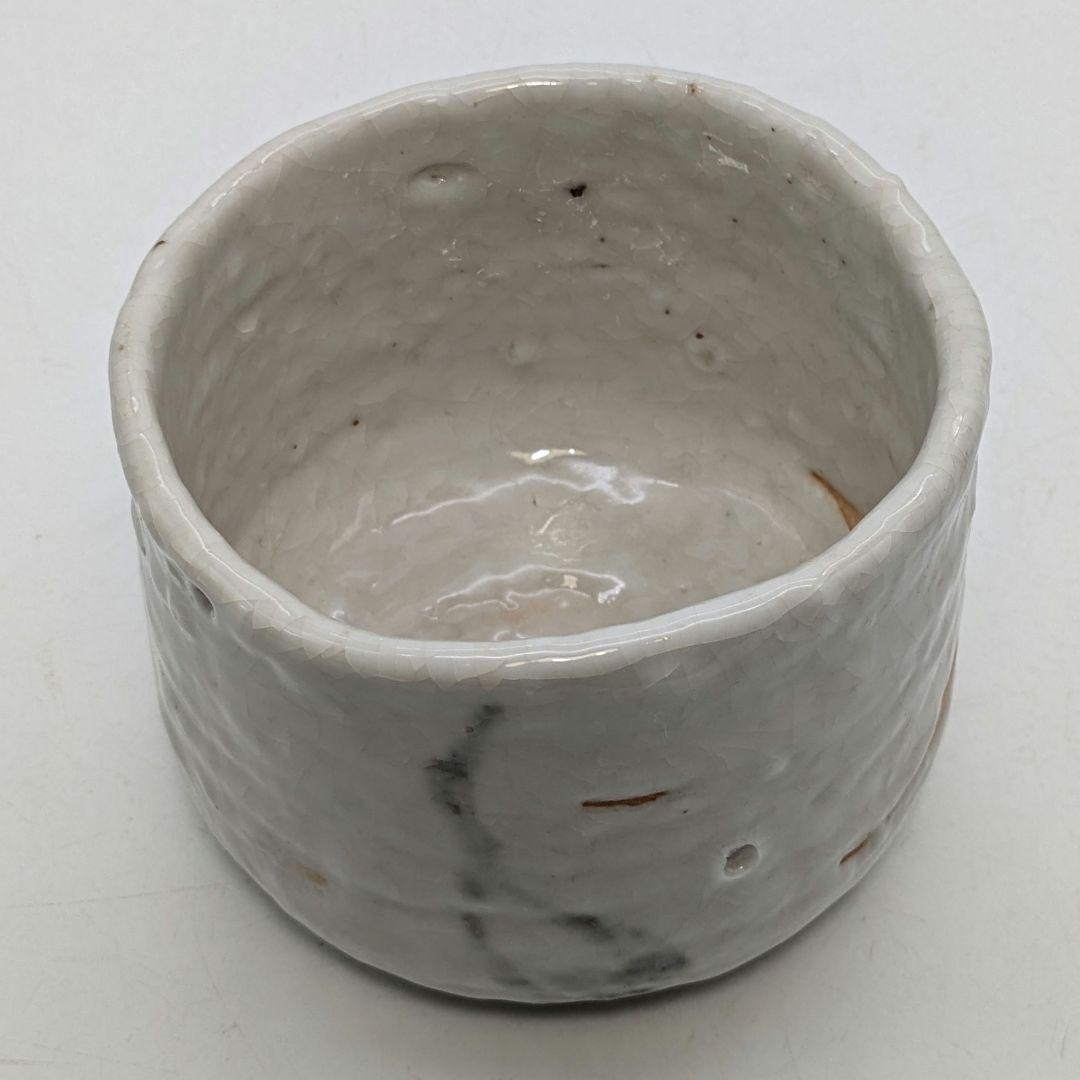 岡本欣三 絵志野茶盌 共箱共布栞 抹茶碗 抹茶茶碗 茶道具 茶器 食器