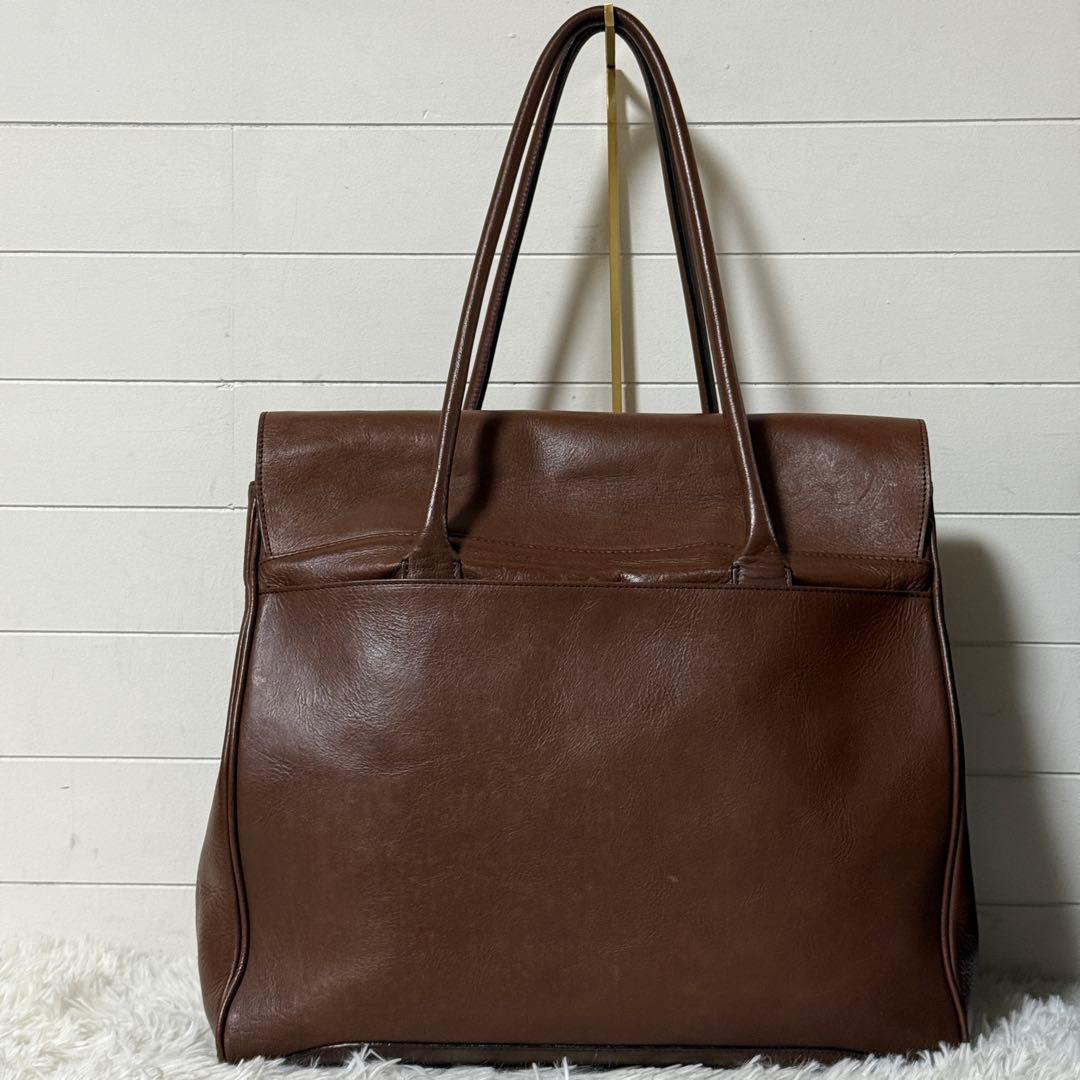 極美品✨海ノ絵鞄製作 quadro ハイグレードレザーフラップバッグ M