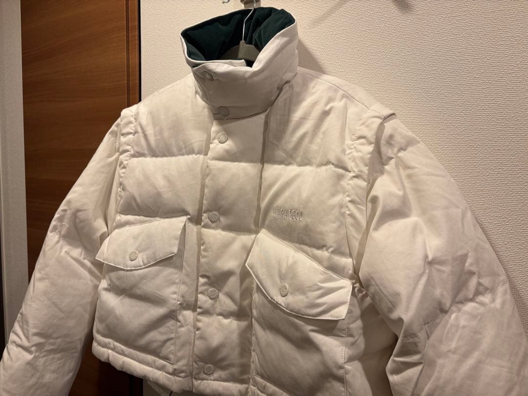 harapeco Stand Collar Down Jacket - ホワイト Stand Collar Down Jacket - ホワイト | harapeco Store