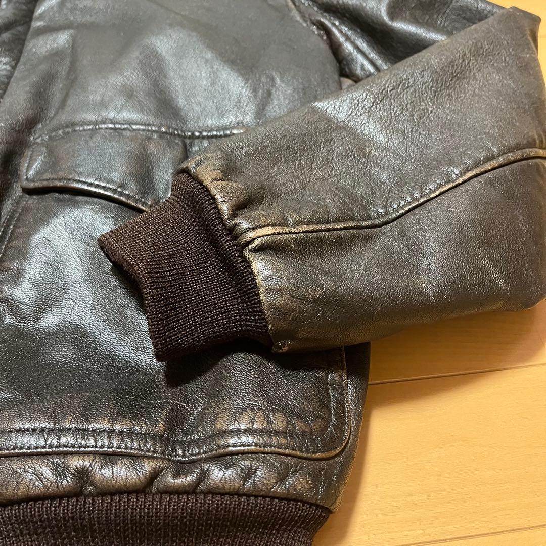 90s L.L.Bean A2 フライトジャケット USA製 ダークブラウン