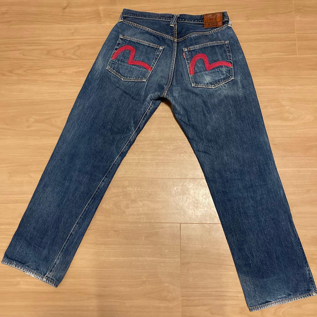 良品 EVISU エヴィス No1 SPECIAL 赤カモメ W36 x L35 - メルカリ