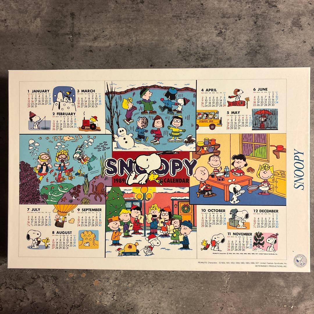 アポロ社 スヌーピー 1000ピース ジグソーパズル1989年カレンダー PEANUTS スヌーピー ジグソーパズル 1000ピース アポロ社 新品未開封