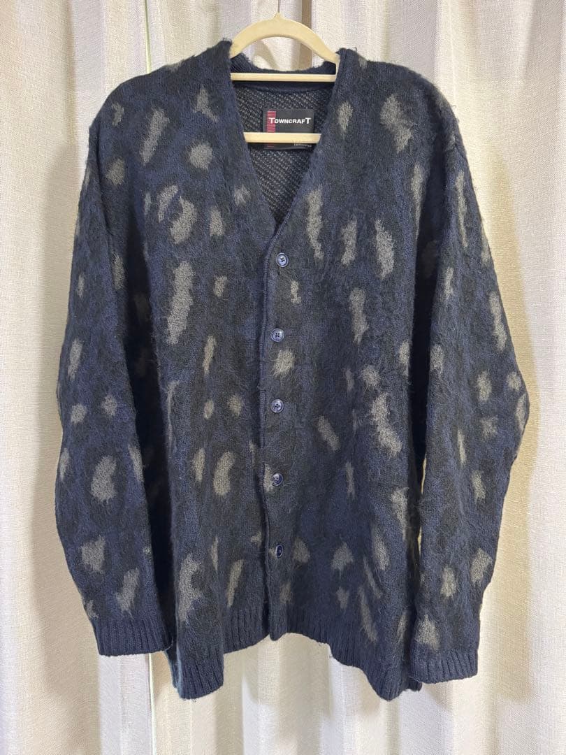 Towncraft レオパード柄カーディガン TOWNCRAFT（タウンクラフト） カーディガン メンズ レディース