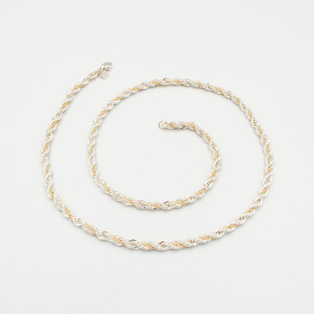 ヴィンテージ ティファニー ツイストロープ ネックレス シルバー 61.3cm