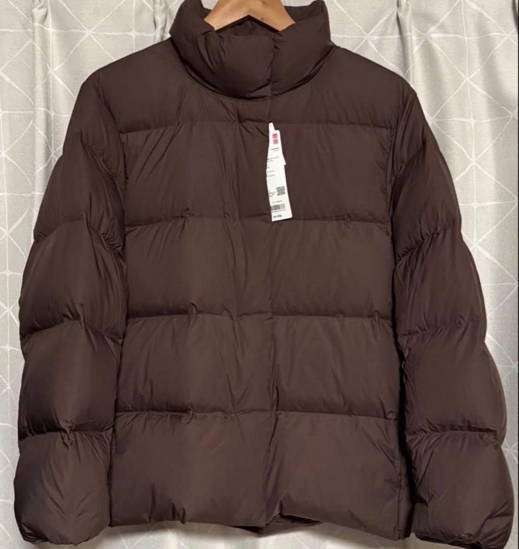 《新品未着用》UNIQLO ユニクロ パウダーソフトダウンジャケット ブラウンL