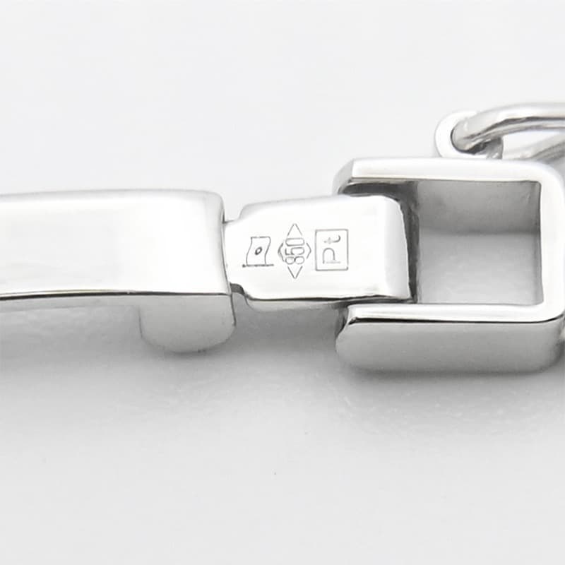 PT850(プラチナ) 喜平ブレスレット 6面ダブル 10.9g 20cm 新品