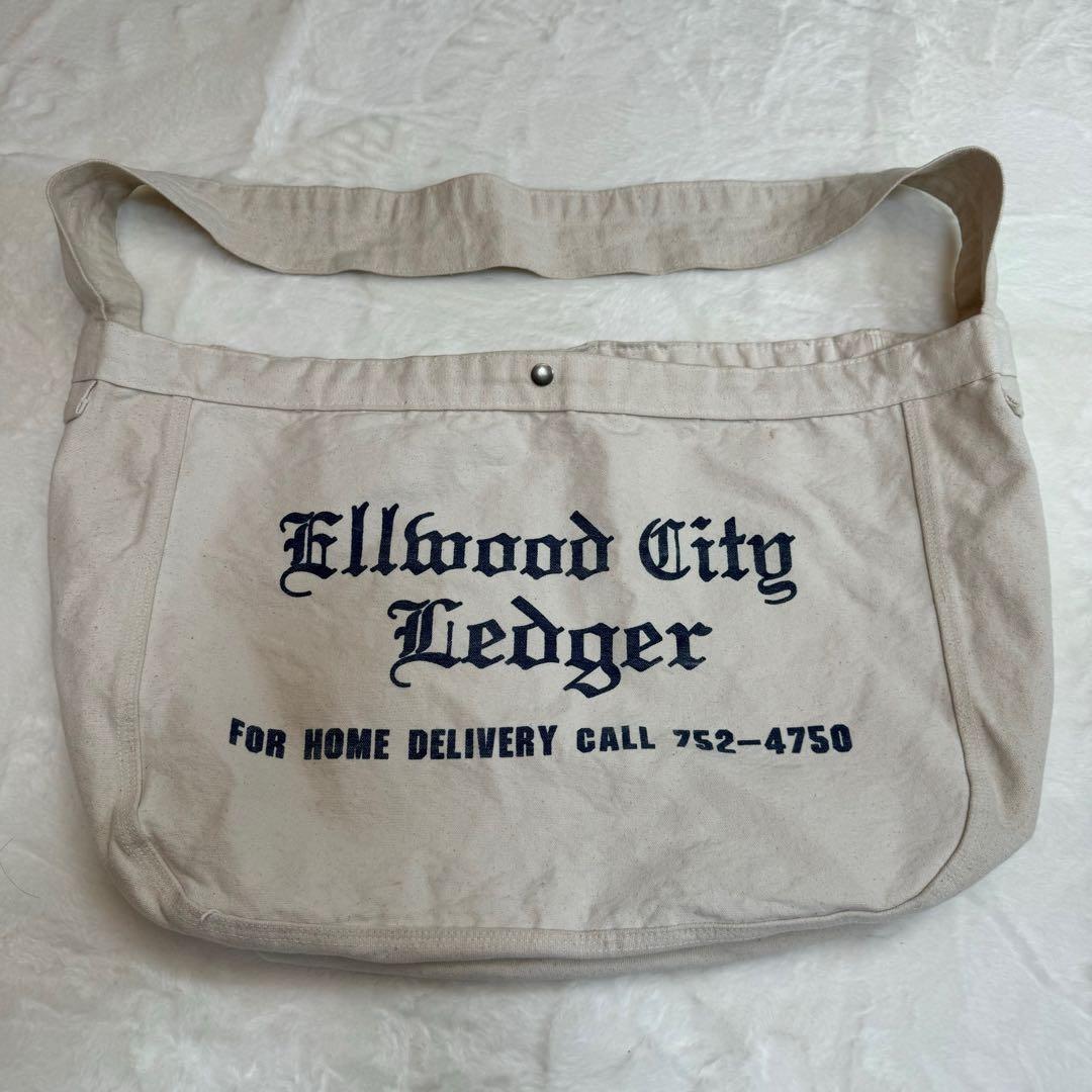 ニュースペーパーバッグ ヴィンテージ ellwood city 70s - メルカリ
