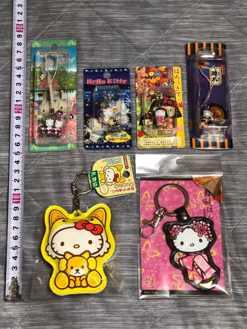 ハローキティ 根付け ファスナーマスコット キーホルダー