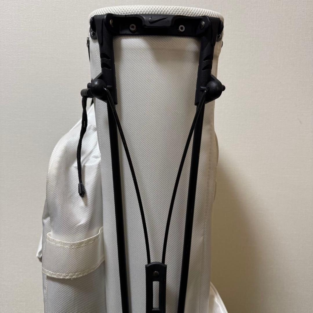 NIKE ナイキ スタンド式 キャディバッグ ゴルフバッグ ホワイト 2.0kg