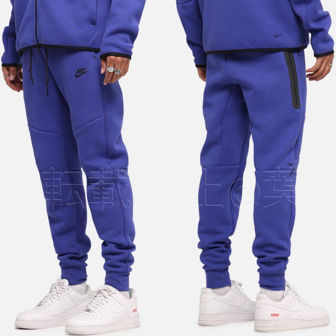 central cee着用 NIKE 紫テックフリース セットアップ L 正規品 - メルカリ