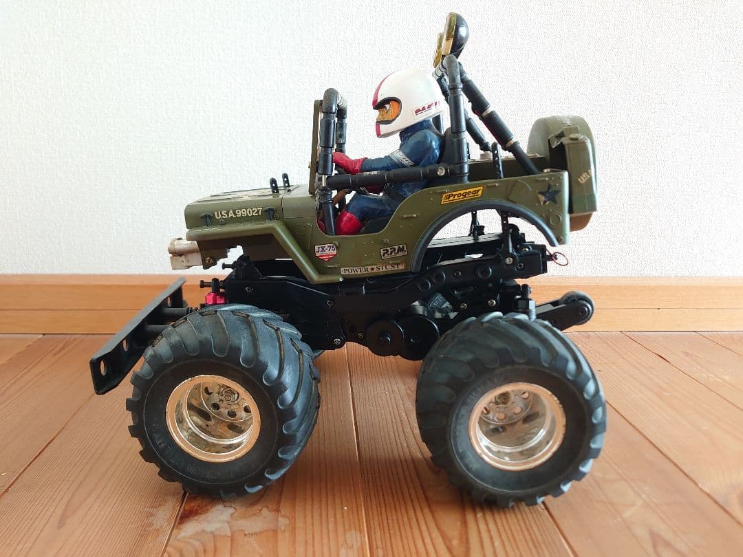 タミヤ　ワイルドウイリー　ボディ　シャーシ　サーボ　モーター　セット　ラジコン