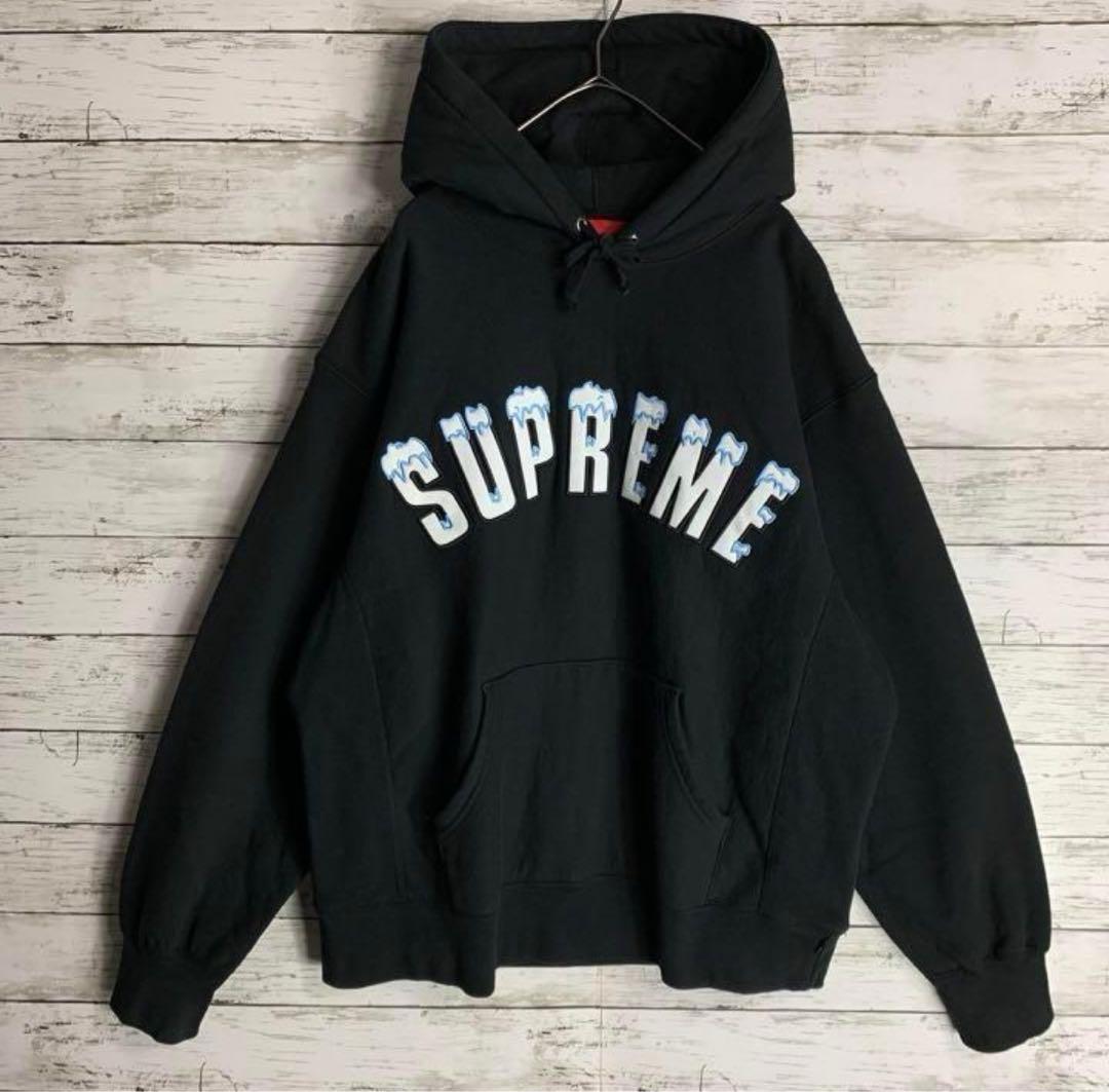 後藤真希着用モデル】シュプリーム パーカー 雪 刺繍ロゴ 即完売 入手