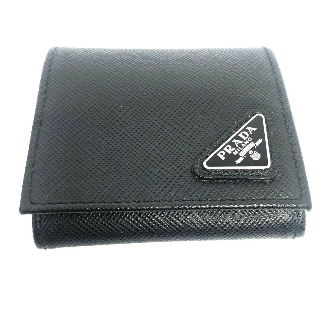 PRADA プラダ サフィアーノ ケース 黒 ブラック 財布 楽天市場】プラダ 財布 PRADA サフィアーノトライアングル カード