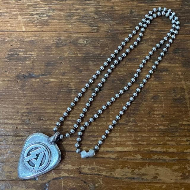 希少! 初期 SA エスエー × P.S.R.G ピック型 シルバー ネックレス