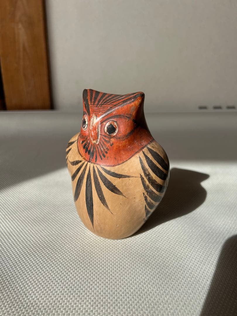 メキシコ ビンテージ トナラ焼 フォークアート 土器 1970-80 フクロウ
