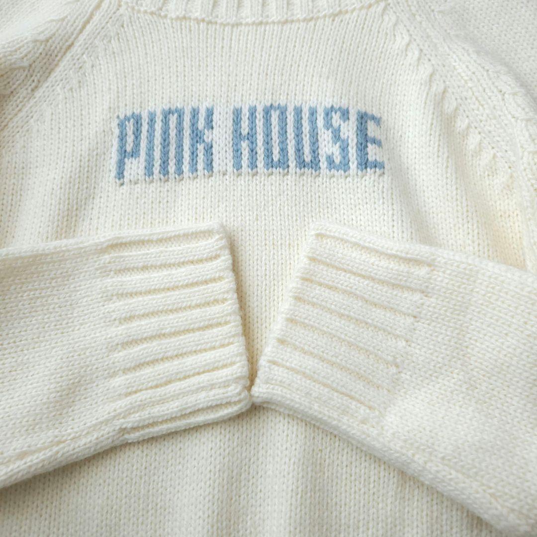 ピンクハウス ロゴ タートルネックセーター M~Lサイズ相当 極美品