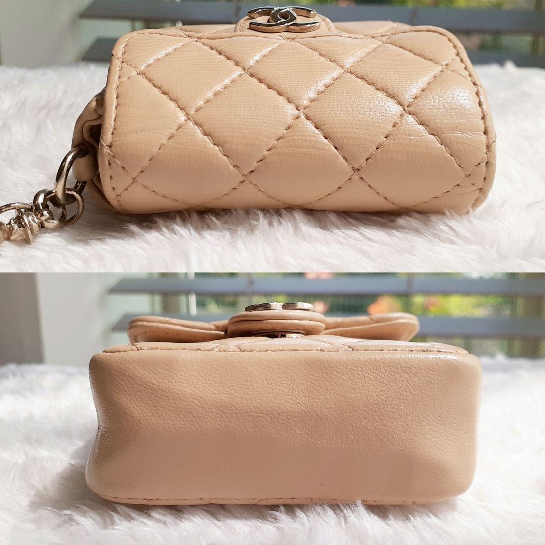 ⭐CHANEL⭐ 美品 シャネル ミニミニマトラッセ キーリング ベージュ