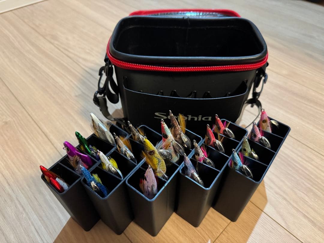 エギの詰め合わせ（ケース付き）中古。　一部未使用あり 2026年最新】中古エギの人気アイテム - メルカリ