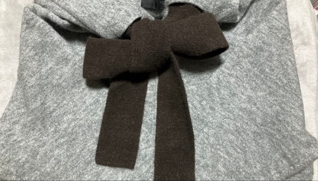 ZARA コントラストドローストリングフーディ S ミディアムグレー