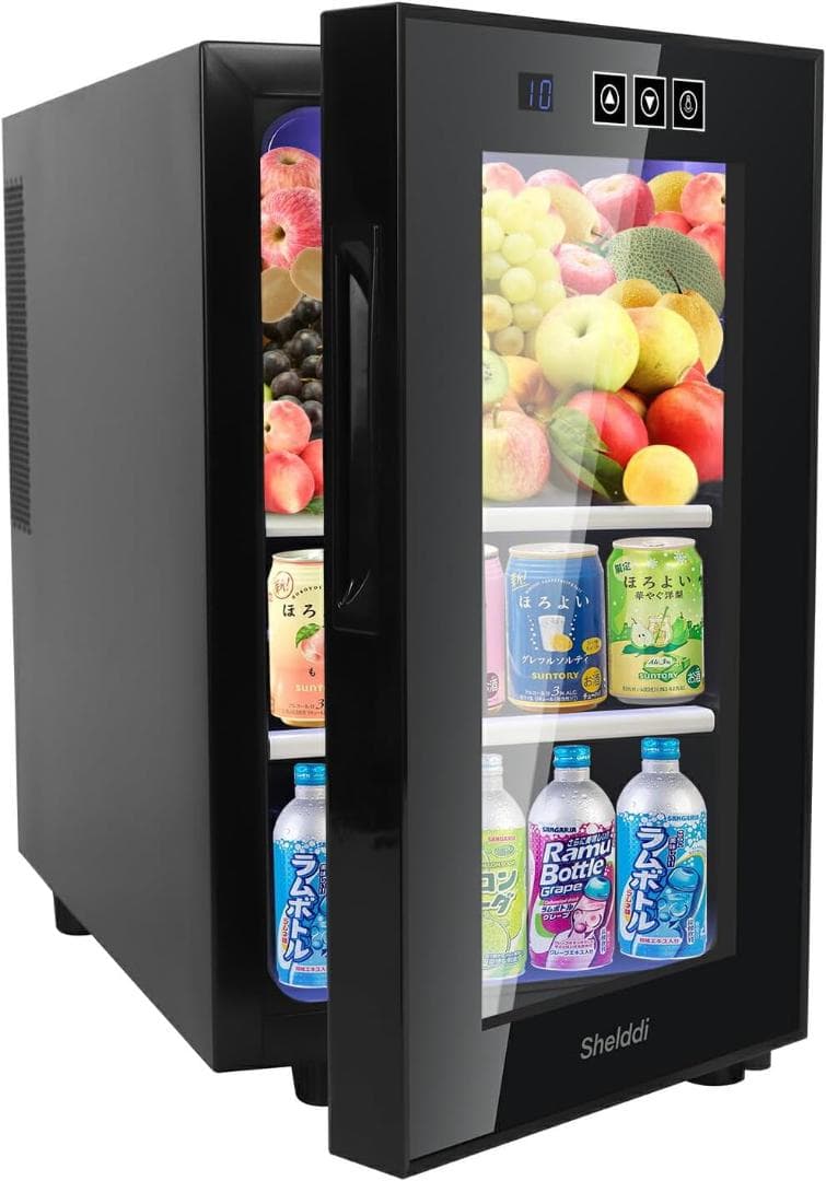 ガラスドア小型冷蔵庫 黒 23L 楽天市場】冷蔵庫 小型 23L お酒 ドリンク用冷蔵庫 セカンド冷蔵庫