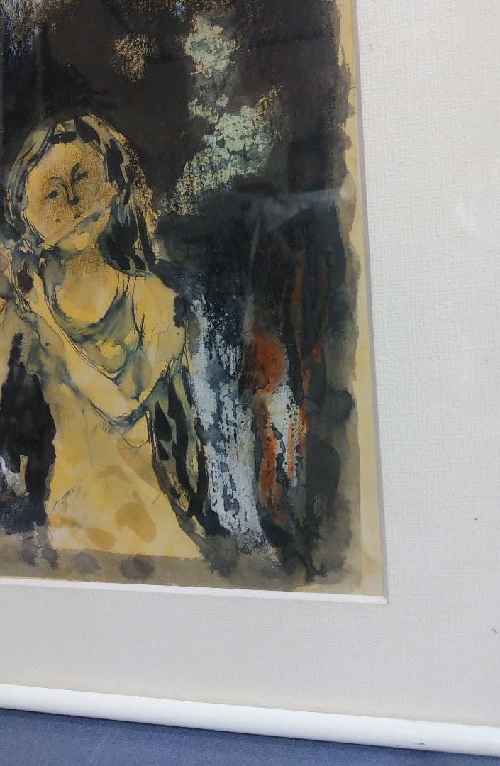 【鈴木 清 水彩画 風景画 】笛を吹く少女