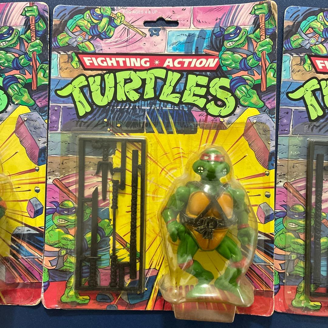 ファイティングアクションタートルズフィギュア 3体セット