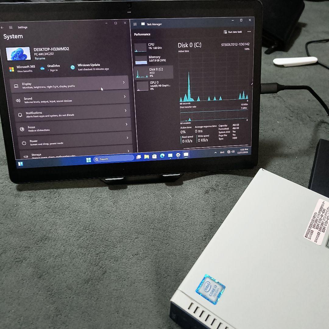 NEC Mini PC Mate i3 8GB/500GB HDD 省電力 - メルカリ
