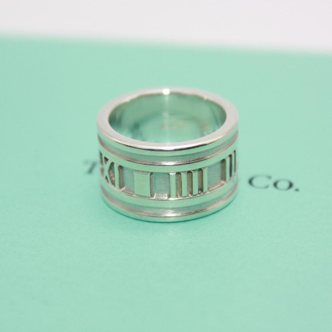 美品 Tiffany&Co. ティファニー アトラス シルバー リング 11号 - メルカリ