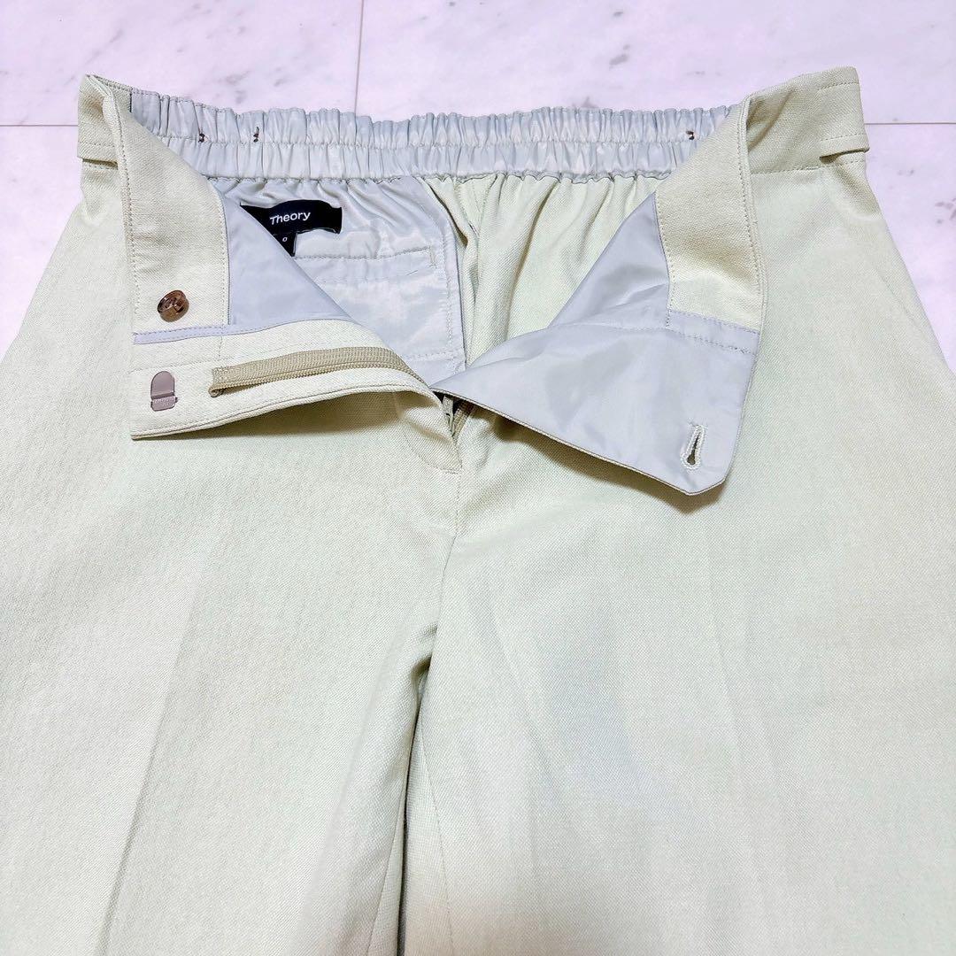 《23ss》セオリー パンツスーツセットアップ ノーカラージャケット ストレッチ