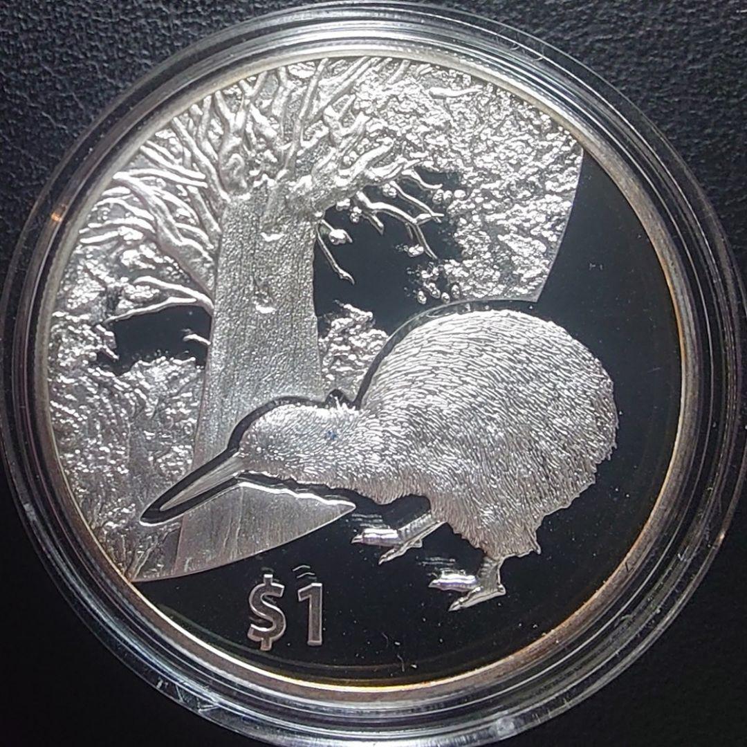2013年 ニュージーランド銀貨 1ドル キーウィ銀貨 SV999 純銀1オンス New Zealand ニュージーランド 1ドル プルーフ銀貨 2023 1オンス『KIWI