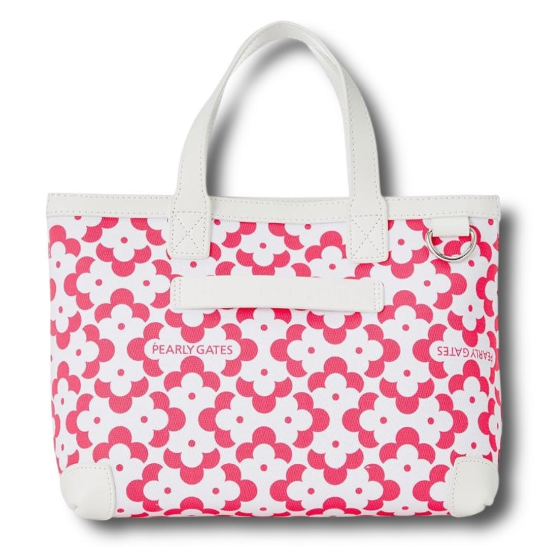 定価28600円 パーリーゲイツ ジオメトリックフラワー柄 カートバッグ