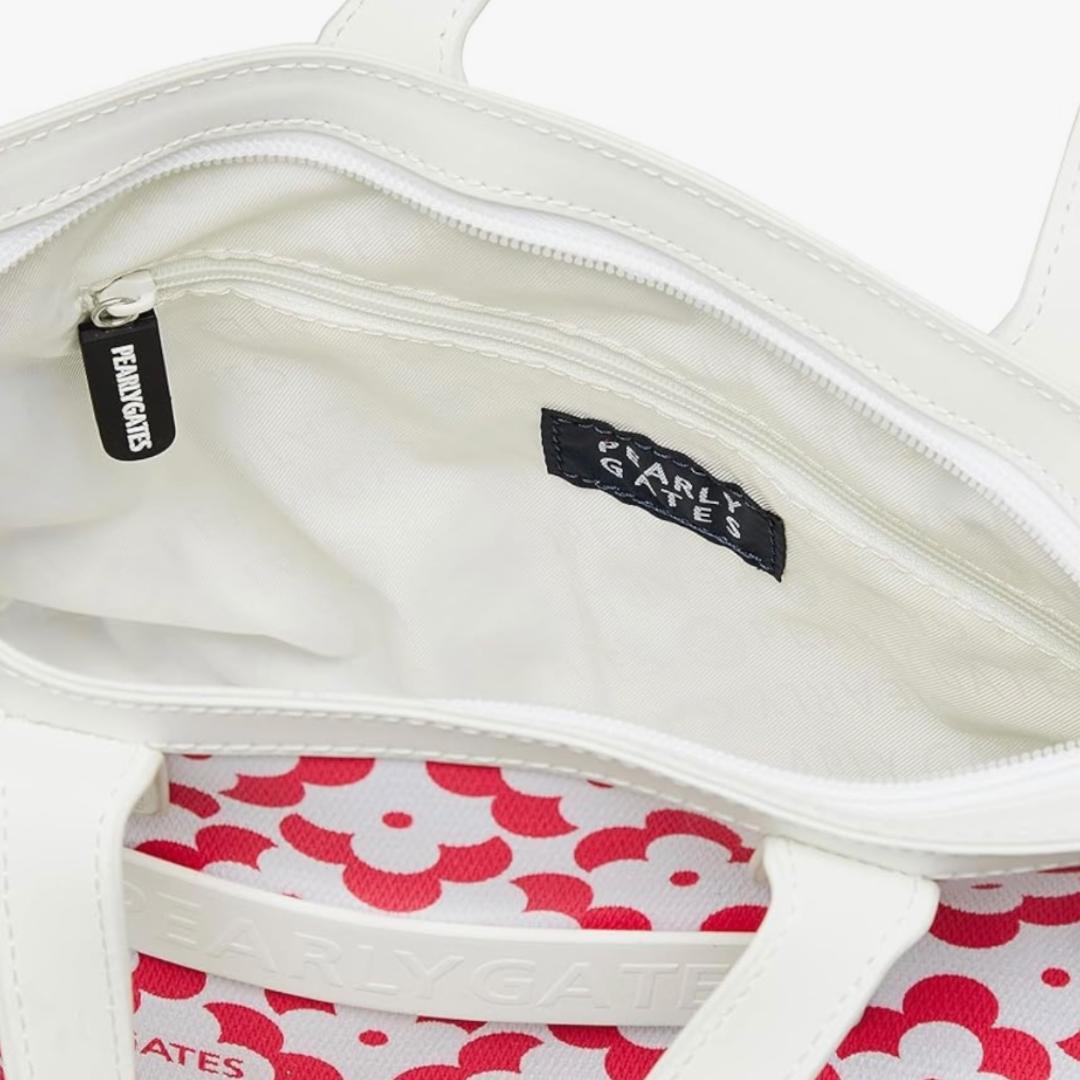 定価28600円 パーリーゲイツ ジオメトリックフラワー柄 カートバッグ