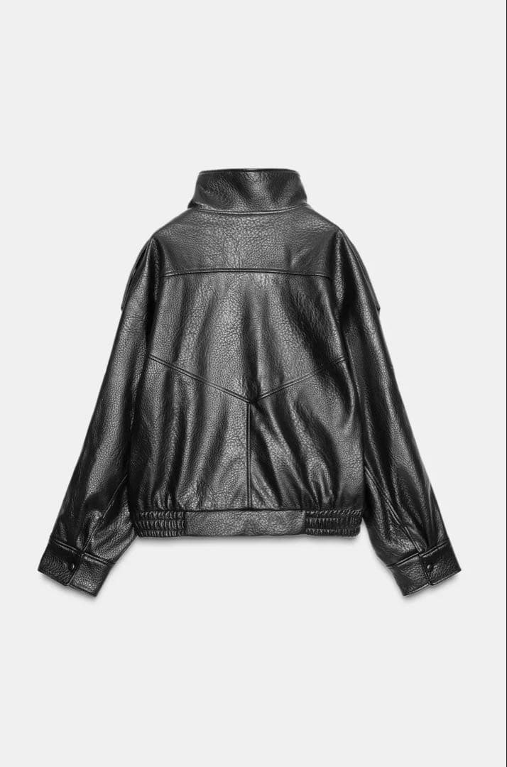 値下げ中】ZARA フェイクレザージャケット XS - メルカリ