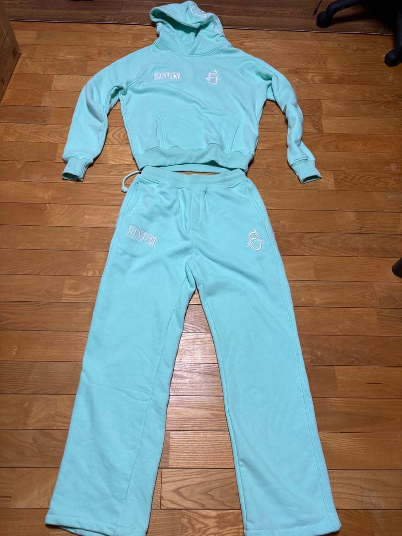 TRUERELIGIONトゥルーレリジョン6PMミントグリーンセット上L下M