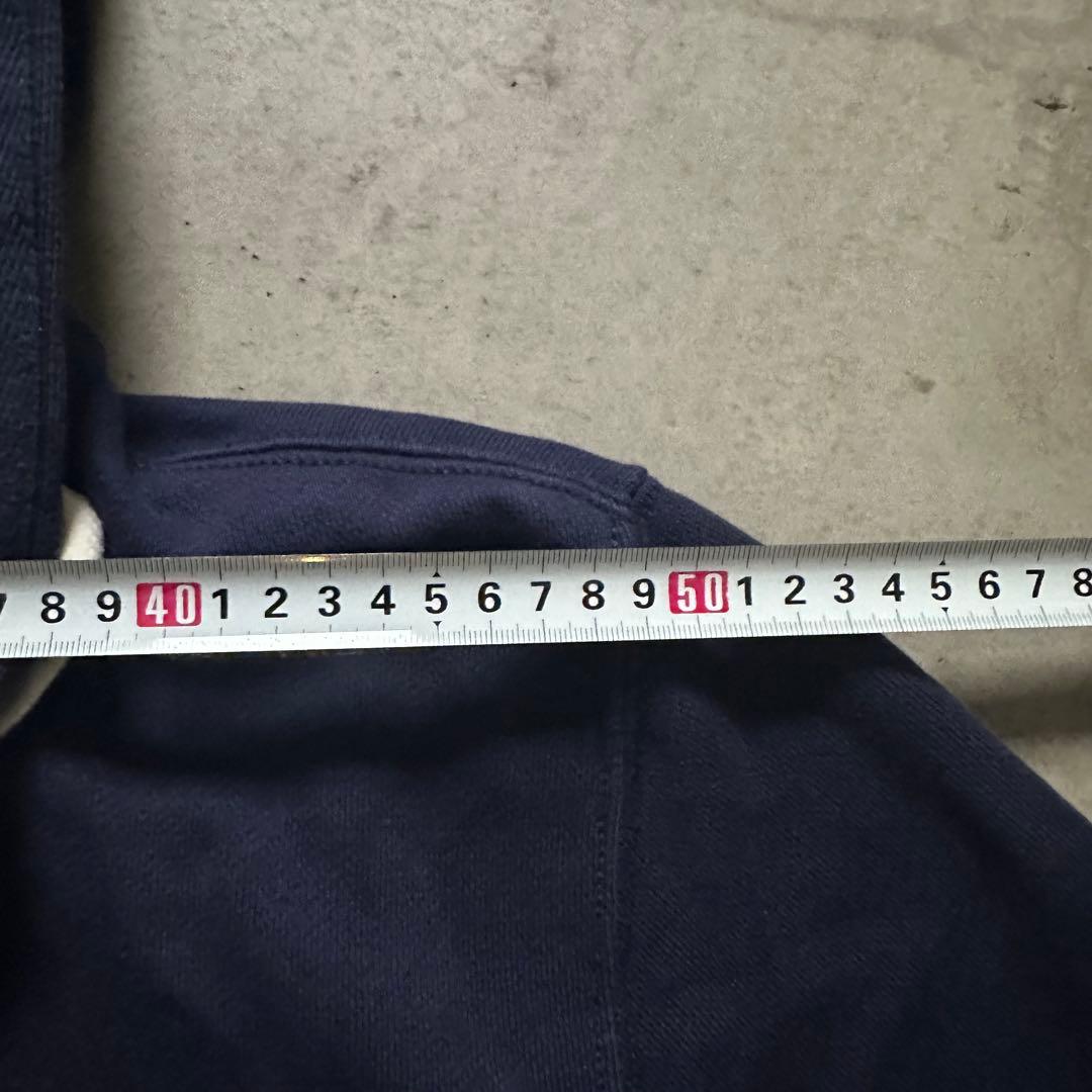 ラルフローレン ジップパーカー 裏サーマル ナス紺ネイビー Lサイズ