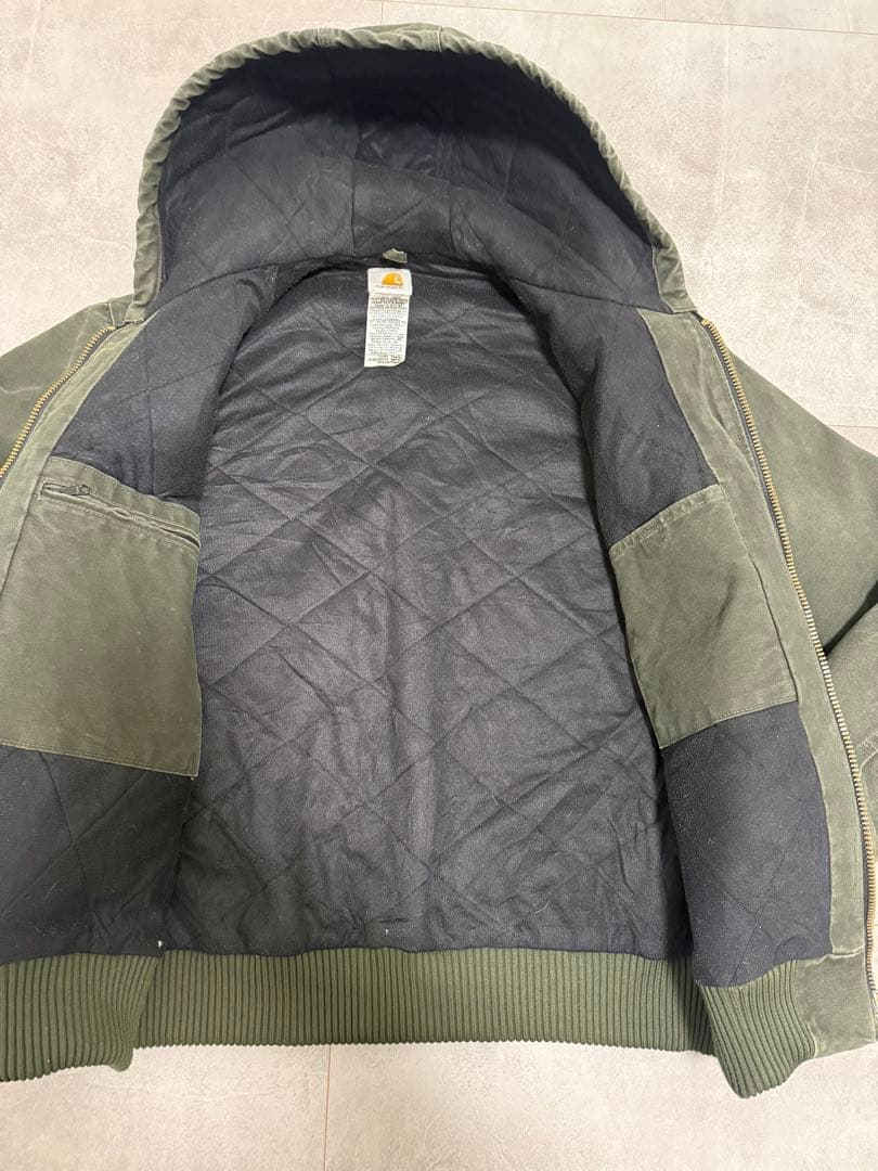 極上フェード】Carhartt アクティブジャケット J130 モスグリーン