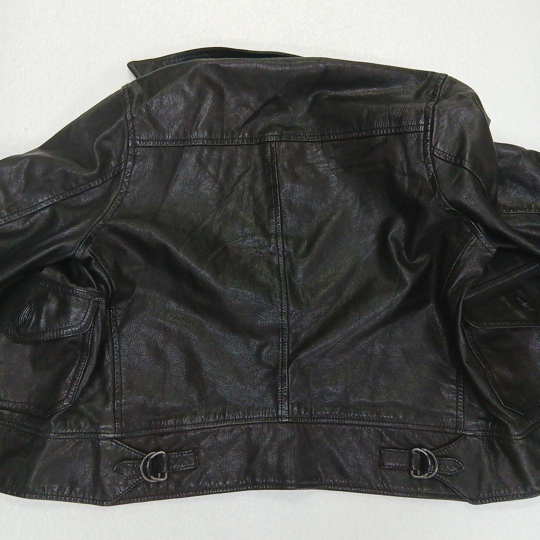 kurin 様専用umii908 ゴードレザー ブラックジャケットドット裏地美品